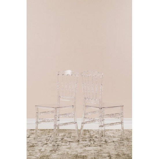 Стул REMY-DECOR Кьявари Наполеон поликарбонат прозрачный 1шт Стул REMY-DECOR Кьявари Наполеон поликарбонат прозрачный 1шт