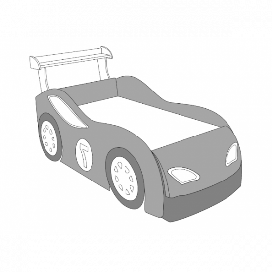 Кровать машина с матрасом детская раскладная Астон Modern Синий Кровать машина с матрасом детская раскладная Астон Modern Синий