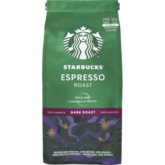 Кофе Starbucks Еспресо Роуст натуральный жареный молотый 200 г (7613037204438) Кофе Starbucks Еспресо Роуст натуральный жареный молотый 200 г (7613037204438)