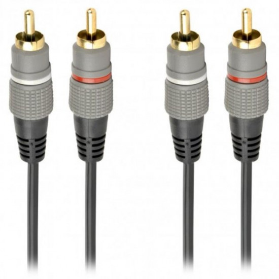 Cablexpert cable (CCAP-202-1.5M) 2RCA-2RCA, 1.5m, Black Cablexpert cable (CCAP-202-1.5M) 2RCA-2RCA, 1.5m, Black