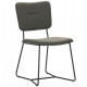Chair for kitchen, living room, cafe, bar Alphabet G steel black/chenille fabric olive AMF Chair for kitchen, living room, cafe, bar Alphabet G steel black/chenille fabric olive AMF
