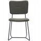 Chair for kitchen, living room, cafe, bar Alphabet G steel black/chenille fabric olive AMF Chair for kitchen, living room, cafe, bar Alphabet G steel black/chenille fabric olive AMF
