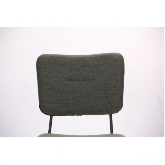 Chair for kitchen, living room, cafe, bar Alphabet G steel black/chenille fabric olive AMF Chair for kitchen, living room, cafe, bar Alphabet G steel black/chenille fabric olive AMF