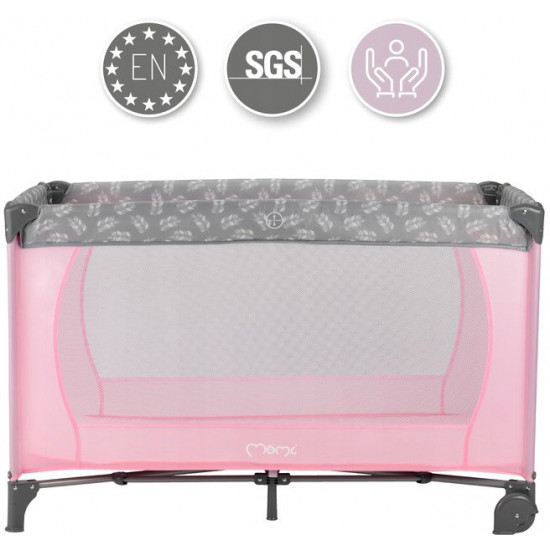 Baby playpen MoMi Belove color - pink (LOZE00016) Baby playpen MoMi Belove color - pink (LOZE00016)