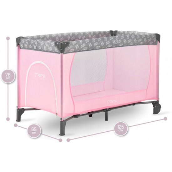 Baby playpen MoMi Belove color - pink (LOZE00016) Baby playpen MoMi Belove color - pink (LOZE00016)