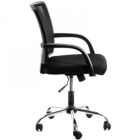 Офісне крісло Office4You VISANO, Black/Chrome (000002720) Офісне крісло Office4You VISANO, Black/Chrome (000002720)