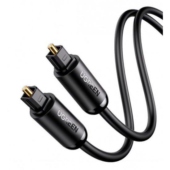 Кабель аудио Ugreen Toslink оптический 4 мм 1 м Black (AV122) Кабель аудио Ugreen Toslink оптический 4 мм 1 м Black (AV122)