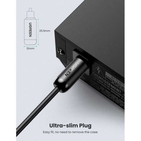 Кабель аудио Ugreen Toslink оптический 4 мм 1 м Black (AV122) Кабель аудио Ugreen Toslink оптический 4 мм 1 м Black (AV122)