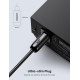 Кабель аудио Ugreen Toslink оптический 4 мм 1 м Black (AV122) Кабель аудио Ugreen Toslink оптический 4 мм 1 м Black (AV122)