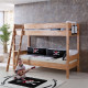 Transformable bunk bed B09 sleeping place 80x190 natural beech wood Mobler (without mattress) Transformable bunk bed B09 sleeping place 80x190 natural beech wood Mobler (without mattress)