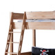 Transformable bunk bed B09 sleeping place 80x190 natural beech wood Mobler (without mattress) Transformable bunk bed B09 sleeping place 80x190 natural beech wood Mobler (without mattress)