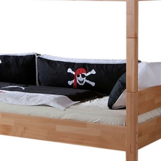 Transformable bunk bed B09 sleeping place 80x190 natural beech wood Mobler (without mattress) Transformable bunk bed B09 sleeping place 80x190 natural beech wood Mobler (without mattress)