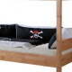 Transformable bunk bed B09 sleeping place 80x190 natural beech wood Mobler (without mattress) Transformable bunk bed B09 sleeping place 80x190 natural beech wood Mobler (without mattress)
