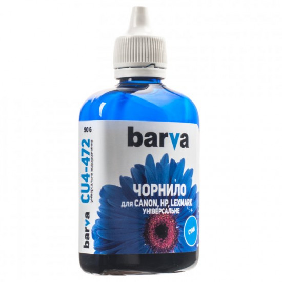 Чернила Barva универсальные Canon/HP/Lexmark №4 cyan 90 г CU4-472 Чернила Barva универсальные Canon/HP/Lexmark №4 cyan 90 г CU4-472