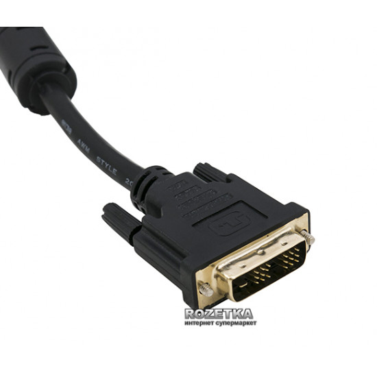 Extradigital DVI-D Cable, Single Link, 3 m, 28 AWG, PVC, 2x Ferrites (KBD1638) Extradigital DVI-D Cable, Single Link, 3 m, 28 AWG, PVC, 2x Ferrites (KBD1638)