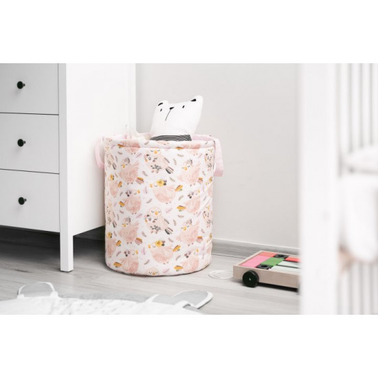 Текстильная корзина для игрушек Sensillo Ptaki Koralowe 40х50 см (SILLO-8701) Текстильная корзина для игрушек Sensillo Ptaki Koralowe 40х50 см (SILLO-8701)
