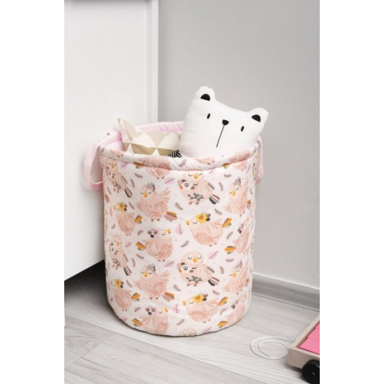 Текстильная корзина для игрушек Sensillo Ptaki Koralowe 40х50 см (SILLO-8701) Текстильная корзина для игрушек Sensillo Ptaki Koralowe 40х50 см (SILLO-8701)