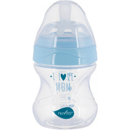 Baby Anti-colic feeding bottle Nuvita Mimic Collection 150 ml Blue (NV6011AZZURO) Baby Anti-colic feeding bottle Nuvita Mimic Collection 150 ml Blue (NV6011AZZURO)