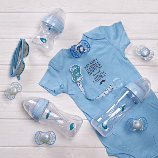 Baby Anti-colic feeding bottle Nuvita Mimic Collection 150 ml Blue (NV6011AZZURO) Baby Anti-colic feeding bottle Nuvita Mimic Collection 150 ml Blue (NV6011AZZURO)