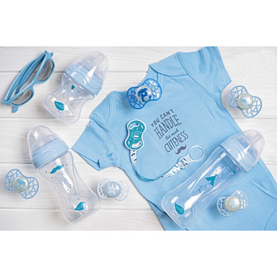 Baby Anti-colic feeding bottle Nuvita Mimic Collection 150 ml Blue (NV6011AZZURO) Baby Anti-colic feeding bottle Nuvita Mimic Collection 150 ml Blue (NV6011AZZURO)