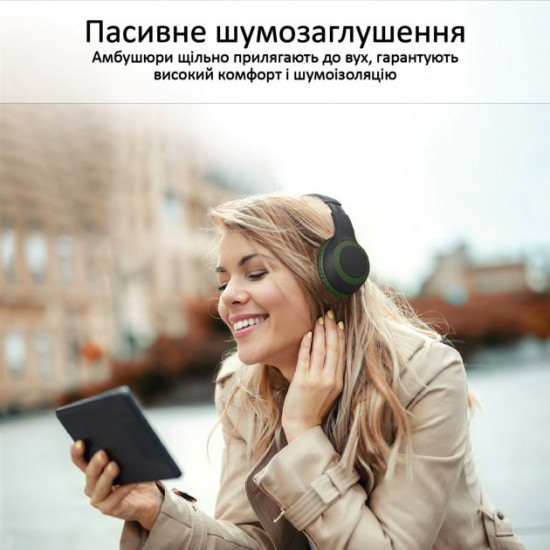 Накладные Bluetooth наушники Promate LaBoca Bluetooth 5.0 MidNight Green (laboca.midnightgreen) Накладные Bluetooth наушники Promate LaBoca Bluetooth 5.0 MidNight Green (laboca.midnightgreen)