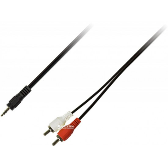Кабель Piko AUX 3.5 мм M - 2xRCA M 3 м (1283126473906) Кабель Piko AUX 3.5 мм M - 2xRCA M 3 м (1283126473906)