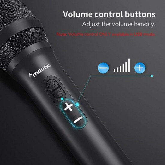 Микрофон динамический Maono AU-HD300 Черный XLR/USB с подставкой и поп-фильтром Микрофон динамический Maono AU-HD300 Черный XLR/USB с подставкой и поп-фильтром