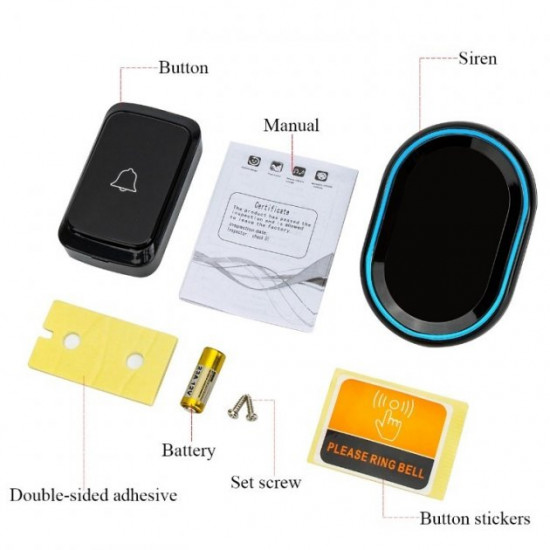 Бездротовий дзвінок Daytech DB10 bk Daytech Бездротовий дзвінок Daytech DB10 bk Daytech