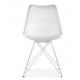 Chair for kitchen, living room with leatherette metal/plastic pillow Tower C Group SDM White Chair for kitchen, living room with leatherette metal/plastic pillow Tower C Group SDM White