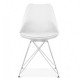 Chair for kitchen, living room with leatherette metal/plastic pillow Tower C Group SDM White Chair for kitchen, living room with leatherette metal/plastic pillow Tower C Group SDM White