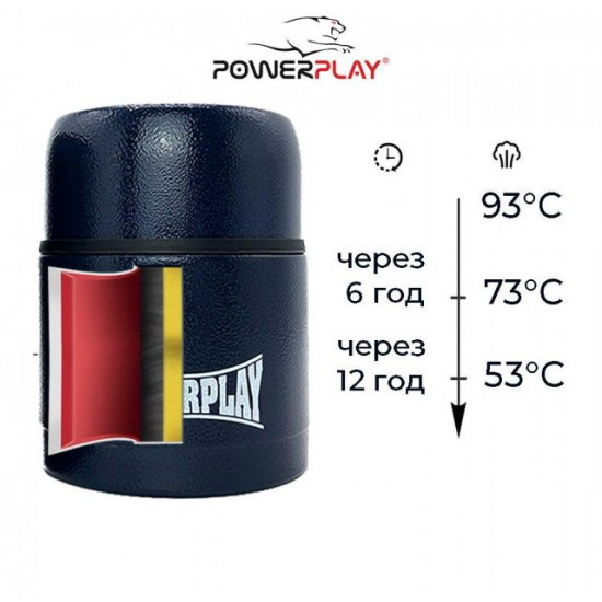 Термос пищевой PowerPlay 9003 500 мл Синий (PP_9003_500ml_ Blue) Термос пищевой PowerPlay 9003 500 мл Синий (PP_9003_500ml_ Blue)