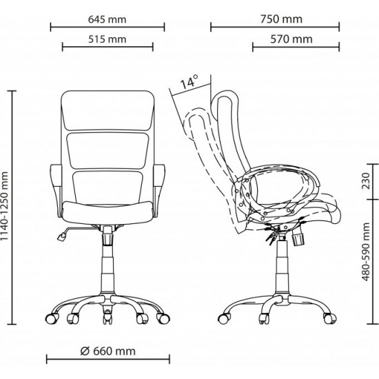 Крісло Nowy Styl DELTA TILT ordf CHR68 ECO-31 Крісло Nowy Styl DELTA TILT ordf CHR68 ECO-31