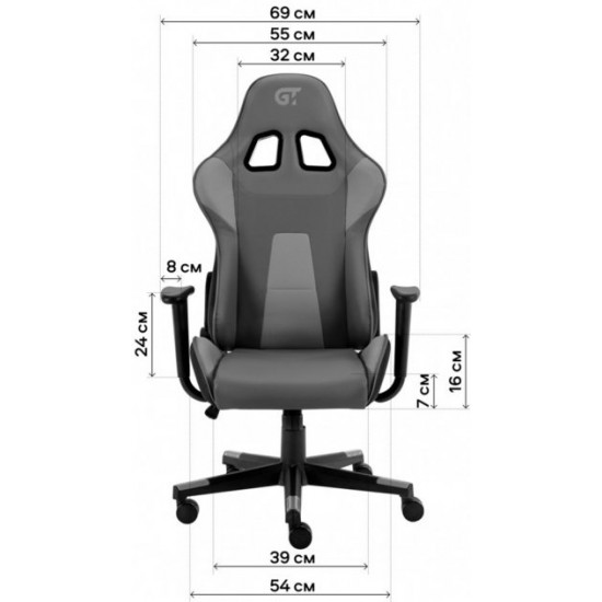 Кресло для геймеров GT RACER X-2316 Black Кресло для геймеров GT RACER X-2316 Black
