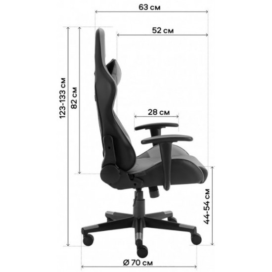 Кресло для геймеров GT RACER X-2316 Black Кресло для геймеров GT RACER X-2316 Black