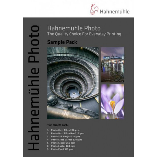 Hahnemuhle Photo набор образцов А4, 14 листов Hahnemuhle Photo набор образцов А4, 14 листов