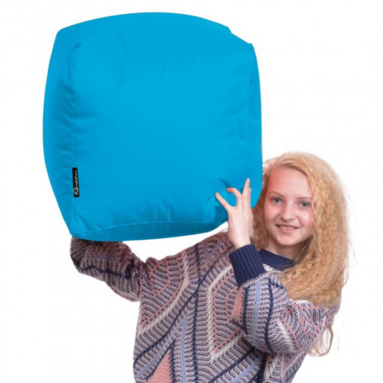 Pouf Cube Oxford size Standard+ Studio Comfort Blue Pouf Cube Oxford size Standard+ Studio Comfort Blue