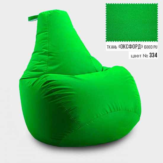 Frameless chair bag pear Coolki XXL 90x130 Light green (Oxford 600D PU)
