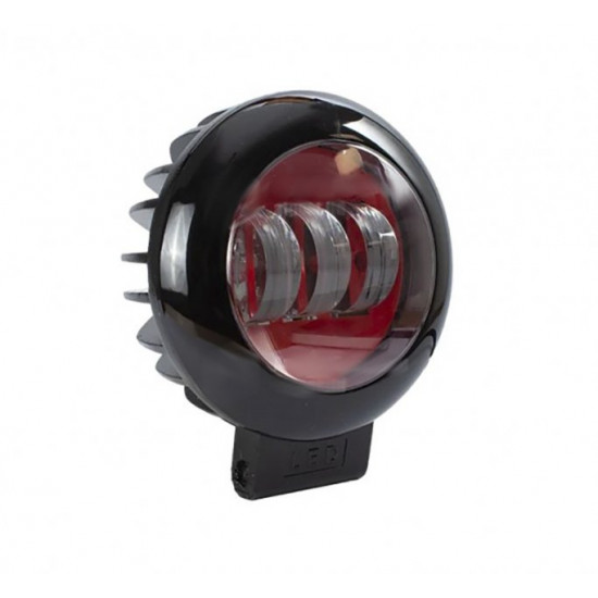 Универсальная Фара LED круглая 30W (3 диода) red Универсальная Фара LED круглая 30W (3 диода) red