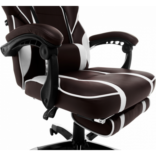 Геймерское кресло GT Racer X-2749-1 Dark Brown/White Геймерское кресло GT Racer X-2749-1 Dark Brown/White