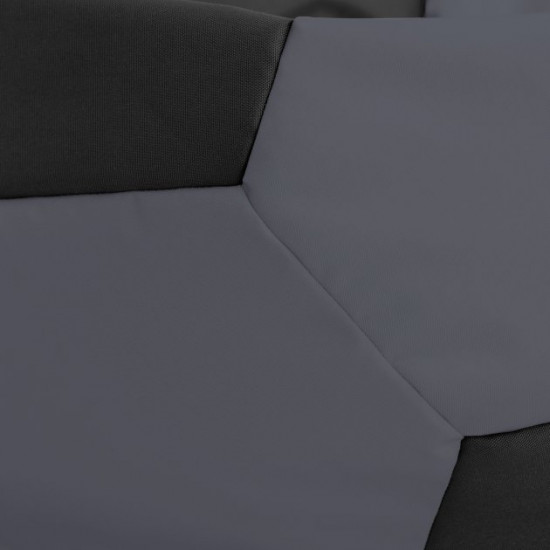 Крісло мішок м'яч Prolisok сіро-чорний 75x60 (M) Oxford PU 600d