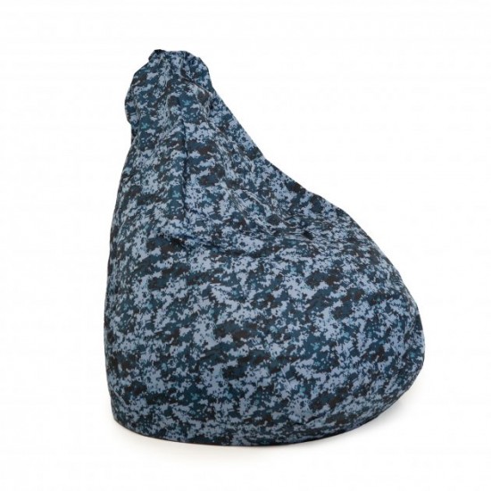 Крісло груша мішок Мега Prolisok піксель синій 90x125 (XL) Oxford PU 600d Крісло груша мішок Мега Prolisok піксель синій 90x125 (XL) Oxford PU 600d