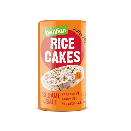 Хлібці Rice Cakes Сезам Сіль100 г (8606012181618) Хлібці Rice Cakes Сезам Сіль100 г (8606012181618)