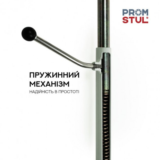 Стул промышленный PromStul СT-1 серая ткань светло-серый каркас Стул промышленный PromStul СT-1 серая ткань светло-серый каркас