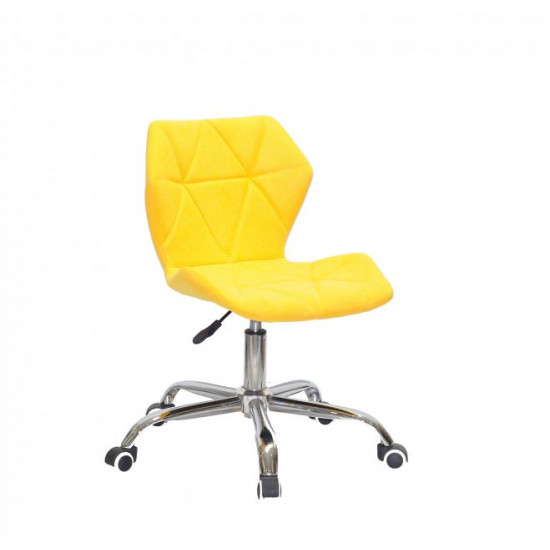 Стілець Greg OFFICE Шеніл Onder Mebli Жовтий SH-5 Стілець Greg OFFICE Шеніл Onder Mebli Жовтий SH-5