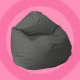 Armchair bag Pear Oval Softly Wide S 100x80 Gray Oxford 600 D PU