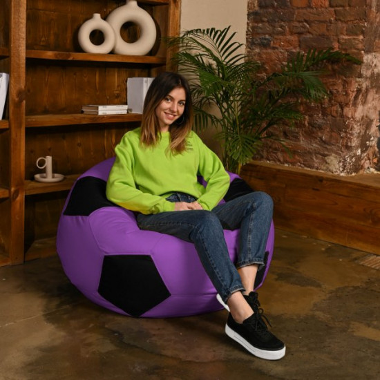 Chair bag Ball Oxford size Standard+ Studio Comfort Purple + Black Chair bag Ball Oxford size Standard+ Studio Comfort Purple + Black