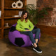Chair bag Ball Oxford size Standard+ Studio Comfort Purple + Black Chair bag Ball Oxford size Standard+ Studio Comfort Purple + Black