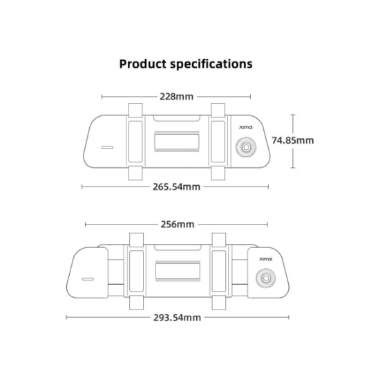 Автомобільний 70mai Відеореєстратор Rearview Dash Cam Wide (Midrive D07) Автомобільний 70mai Відеореєстратор Rearview Dash Cam Wide (Midrive D07)