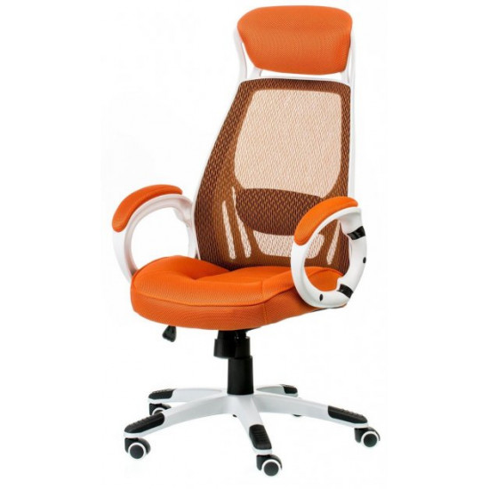 Кресло офисное Special4You Briz orange / white оранжевое Кресло офисное Special4You Briz orange / white оранжевое