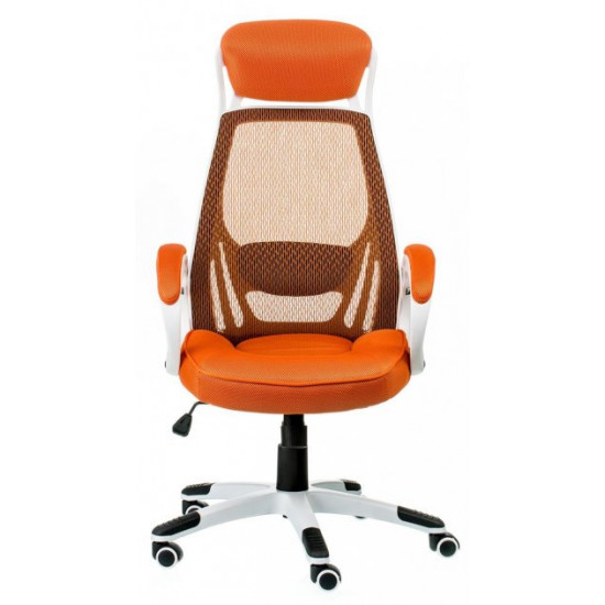 Кресло офисное Special4You Briz orange / white оранжевое Кресло офисное Special4You Briz orange / white оранжевое